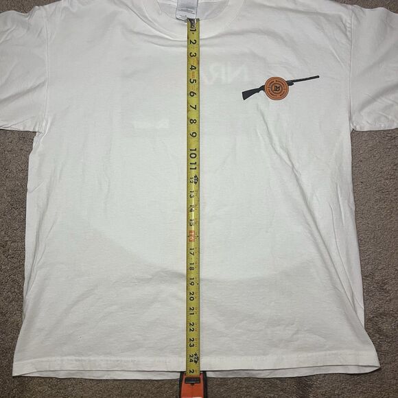 NRA Sports T-Shirt Men’s XL White Graphic Tee Beamhit Shooting Target Promo USA - Picture 6 of 7